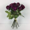 Rosenbuket i mørk fuchsia