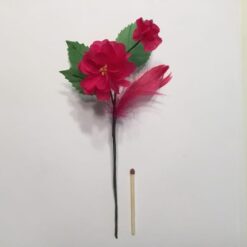 Alternative view of Pink blomstergren med fjer