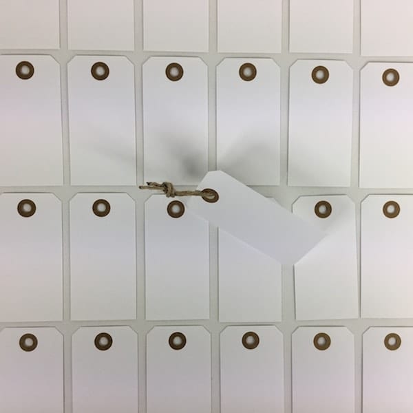 Manillamærker i hvid