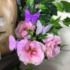 Alternative view of Dekorativ sommerfugl i rosa