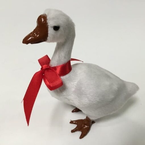 Hvid dekorativ gås