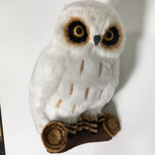 Stor dekorativ hvid ugle - Billede 6