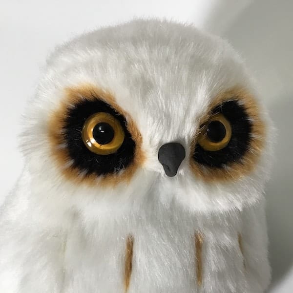 Stor dekorativ hvid ugle - Billede 2