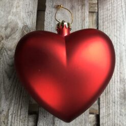 Alternative view of Hjerte i mat rød farve
