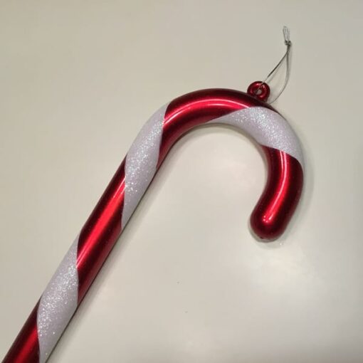 Kæmpe slikstok med striber - Fantastisk julepynt - Dekolagersalg