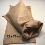 Rå lærredssæk str 42x75