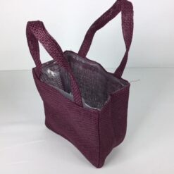 Lærreds pose i blommefarvet