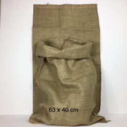 Rå lærredssæk str 40x63