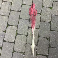 Alternative view of Tørrede koralfarvet hvede buket