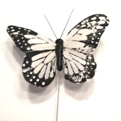 Dekorativ sort hvid sommerfugl