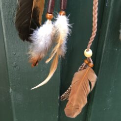 Alternative view of Dekorativ drømmefanger med fjer
