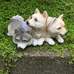 Dekorativ hundefigur i poly