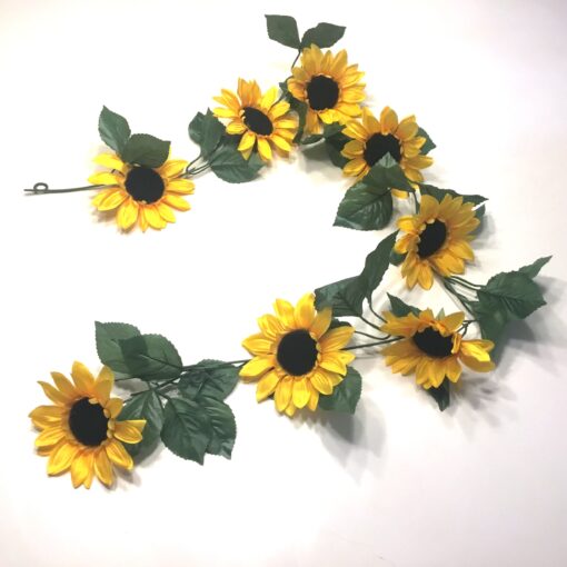 Solsikke guirlande flot og naturtro