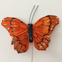 Stærk orange sommerfugl