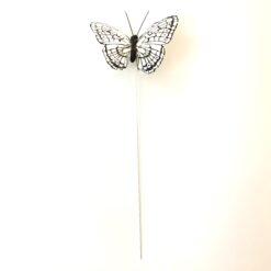 Alternative view of Sort-hvid dekorativ sommerfugl