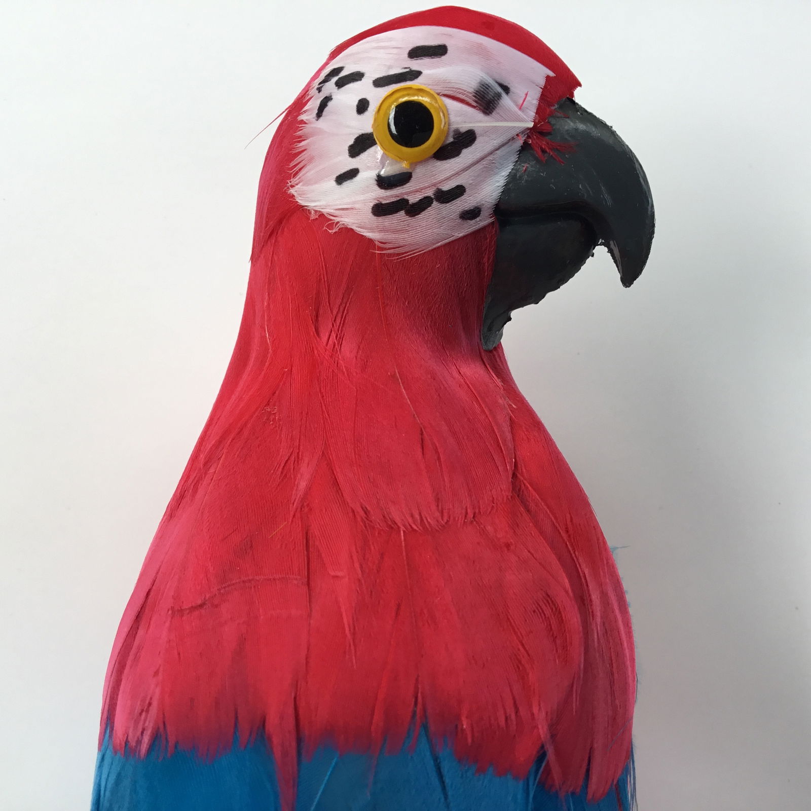 Stor papegøje i rød farve - Billede 3