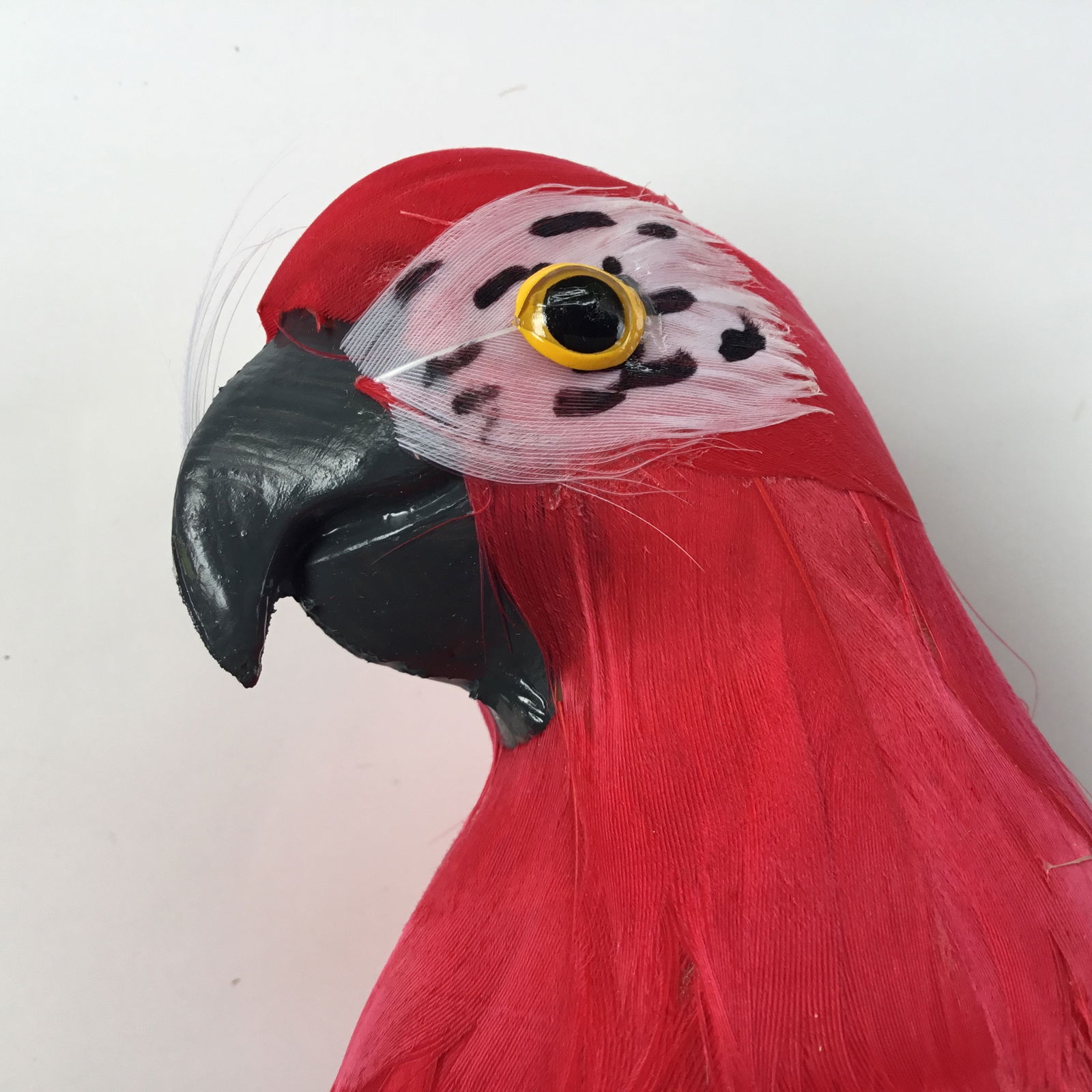 Stor papegøje i rød farve - Billede 6
