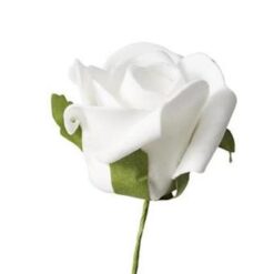 Hvid skumrose på tråd