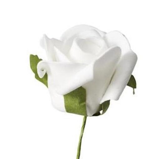 Hvid skumrose på tråd