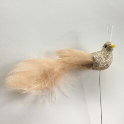 Smuk champagnefarvet mini fugl