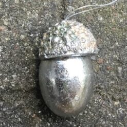 Stort naturtro sølv agern