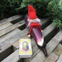 Alternative view of Rød nisse på aubergine
