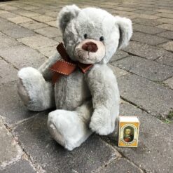 Alternative view of Dekorativ grå teddy bamse