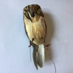 Ugle med gyldenbrun fjerdragt