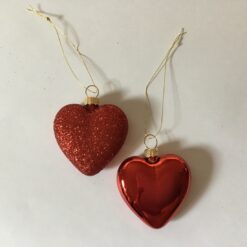 Alternative view of Lille rødt glimmer hjerte 