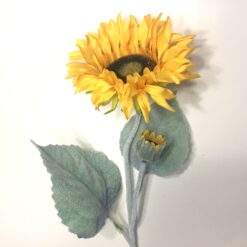 Gul dekorativ solsikke gren