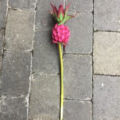 Kunstig pink ananas på pind