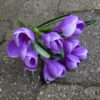 Dekorativ lilla krokus buket