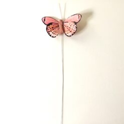 Alternative view of Dekorativ lille gammelrosa sommerfugl