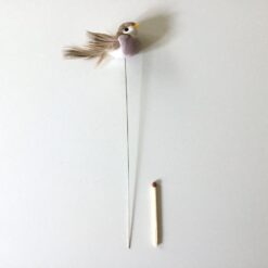 Lille bitte rosafarvet mini fugl