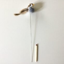 Lille bitte lyseblå mini fugl