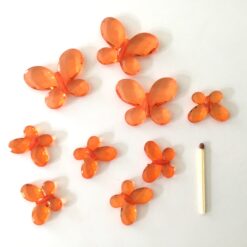 Alternative view of Orange sommerfugle i 2 størrelser