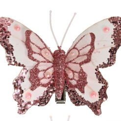 Bordeaux sommerfugl med smukt mønster