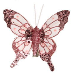 Bordeaux sommerfugl med flot mønster