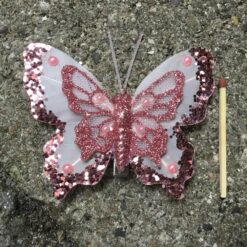 Alternative view of Bordeaux sommerfugl med smukt mønster