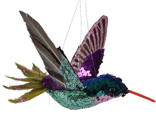 Kunstig turkis kolibri fugl