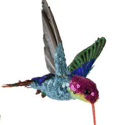 Kunstig lyseblå kolibri fugl