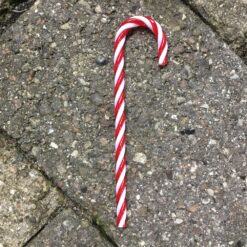 Lille slikstok i rød og hvid