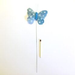 Alternative view of Lille lyseblå prikket sommerfugl