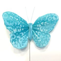 Stor mønstret turkis sommerfugl