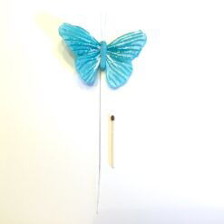 Alternative view of Stor turkis dekorativ sommerfugl