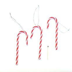 Alternative view of Dekorative rød stribet slikstokke