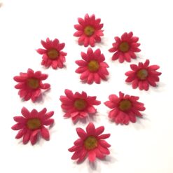 Kunstige pink marguerit blomsterhoveder
