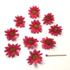 Alternative view of kunstige pink marguerit blomsterhoveder