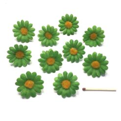 Alternative view of kunstige grønne marguerit blomsterhoveder