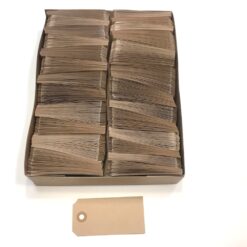 Kasse manillamærker i mørk beige